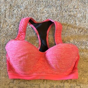 Victoria's Secret Pink Sports Bra with Racerback Design and Molded Cups